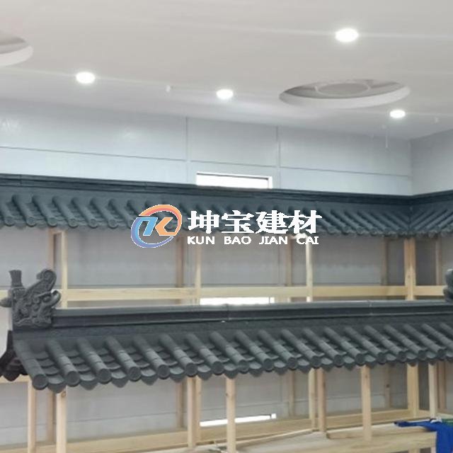輕質仿古一體瓦讓火鍋店門庭裝飾更加簡單方便快捷